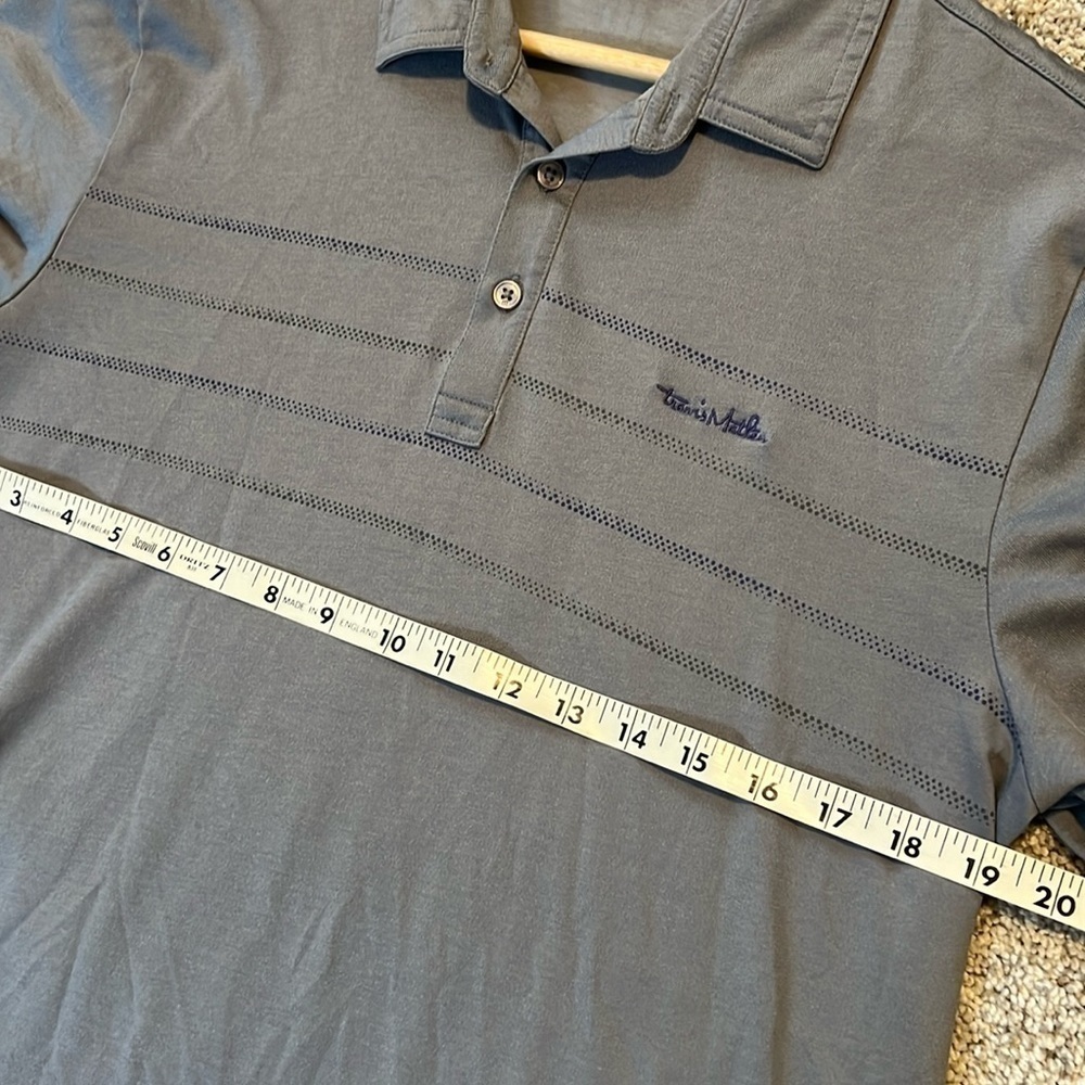 Travis Mathew Men’s Pima Cotton River Rafter Striped Polo - Large - Picture 7 of 9